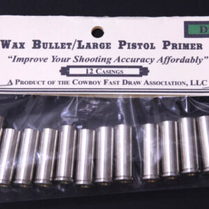 E.) .38 Wax Bullet Brass (Large Pistol Primer Drop-In) - 12ct-0