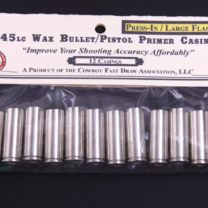 J.) .45 Wax Bullet Brass (Large Pistol Primer Press-In/Enlarged Flash Hole) 12ct-0