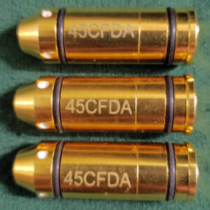 (C2) (Set of 3) Gunslinger 45-CFDA Laser Training Cartridges - (3,000 Lumen) Designed for the Mark IV Laser Target