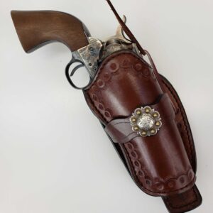 (A-13) Mernickle CFD-20-HR "High-Ride" Holster (New Generation - Exposed Rawhide Lining)